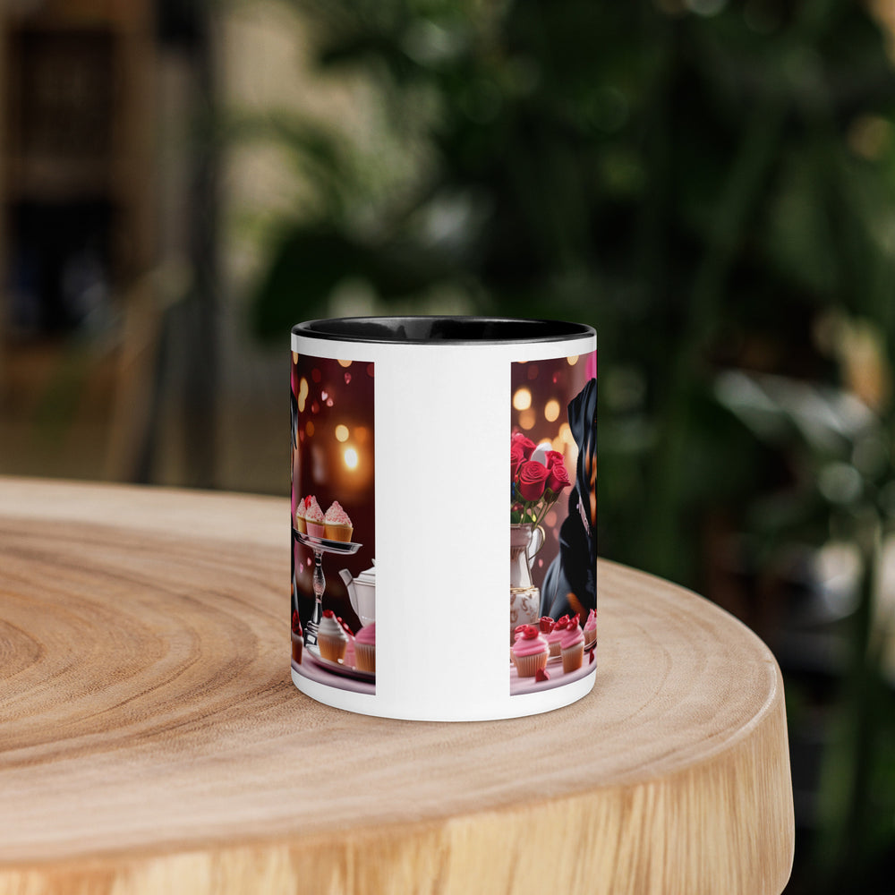 Rottweiler Romantic- Mug with Color Inside