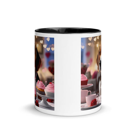 Beagle Romantic- Mug with Color Inside v2