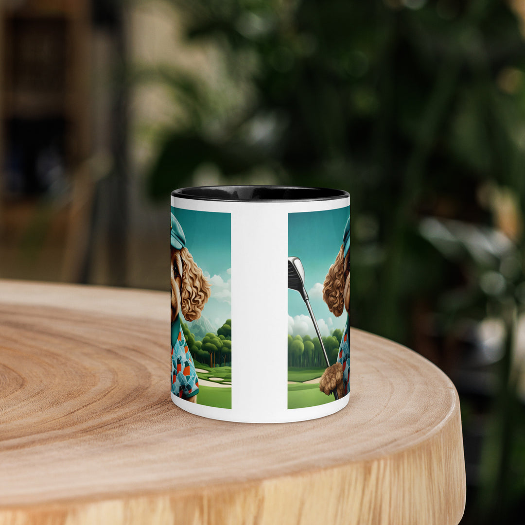 Cockapoo Golfer- Mug with Color Inside v3