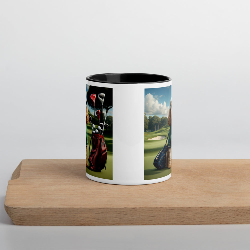 Cockapoo Golfer- Mug with Color Inside