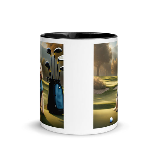 Goldendoodle Golfer- Mug with Color Inside