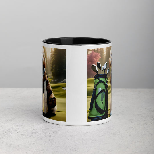 Goldendoodle Golfer- Mug with Color Inside v2