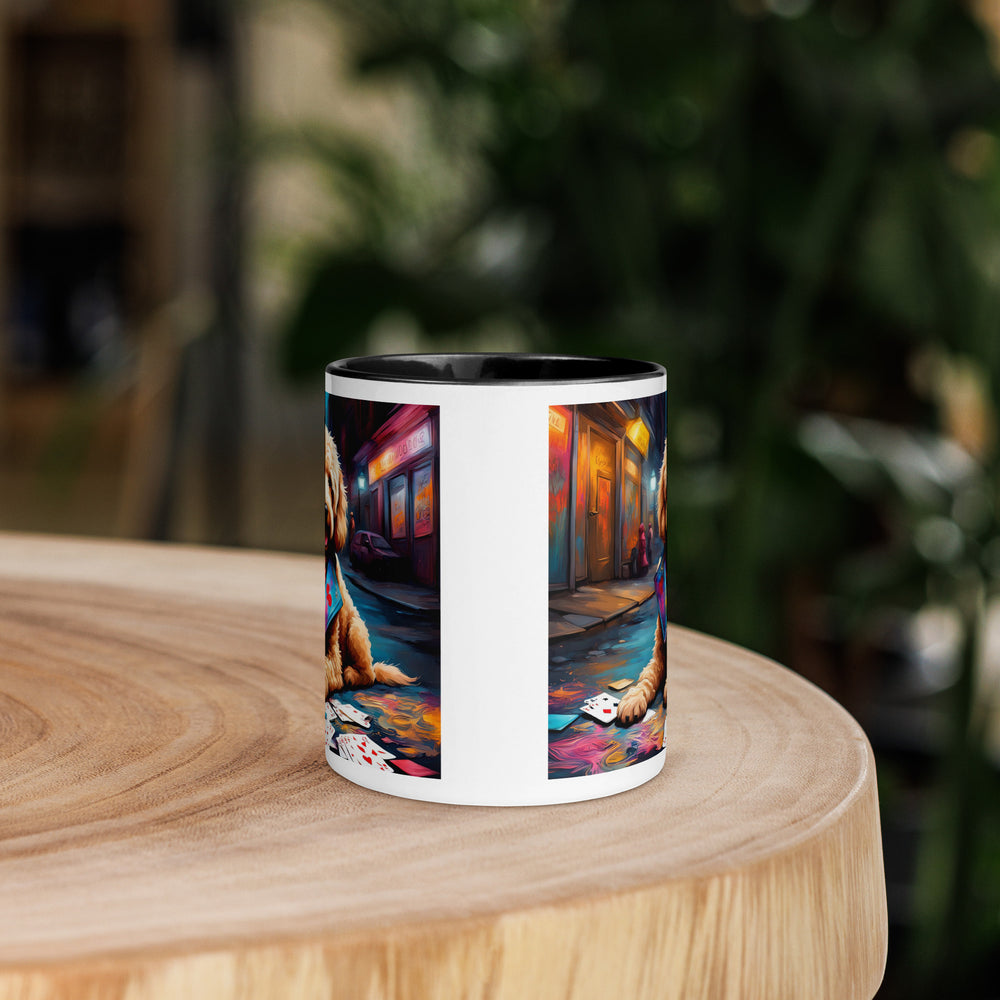 Goldendoodle- Mug with Color Inside v19