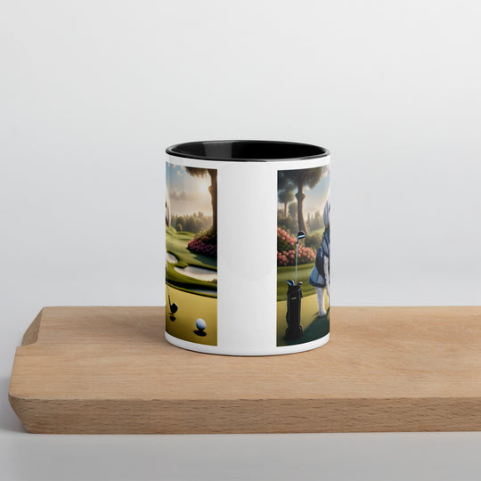 Maltipoo Golfer- Mug with Color Inside