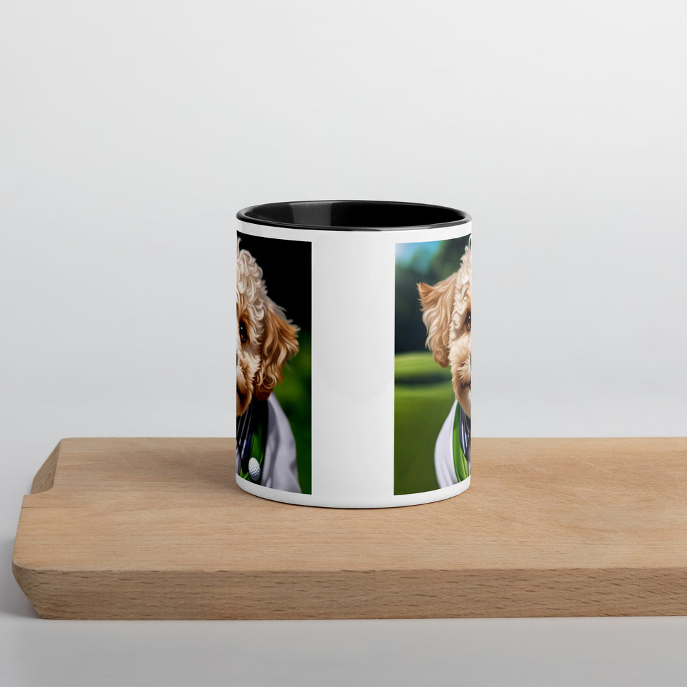 Maltipoo Golfer- Mug with Color Inside v2