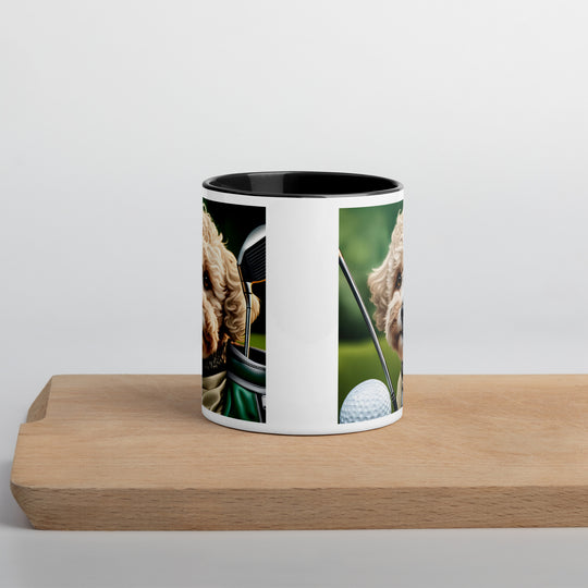 Maltipoo Golfer- Mug with Color Inside v8