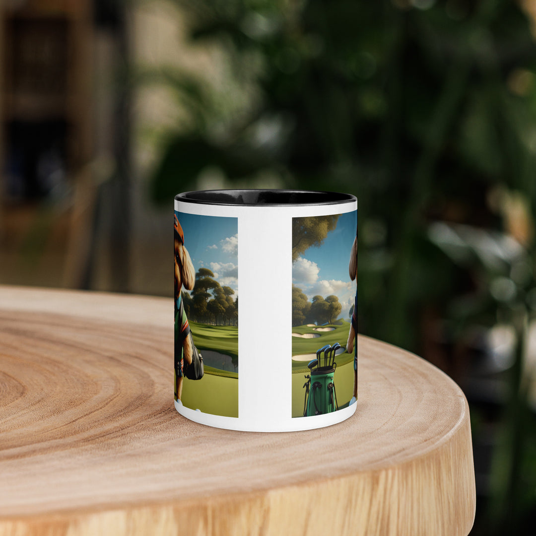 Pekapoo Golfer- Mug with Color Inside v2