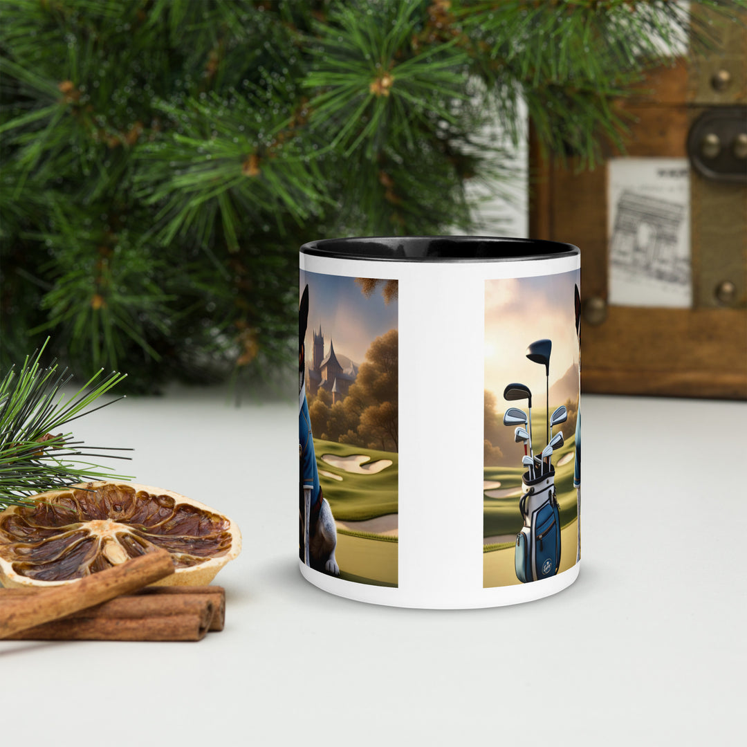 Texas Heeler Golfer- Mug with Color Inside v3