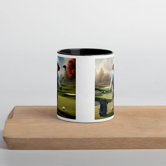 Pugapoo Golfer- Mug with Color Inside