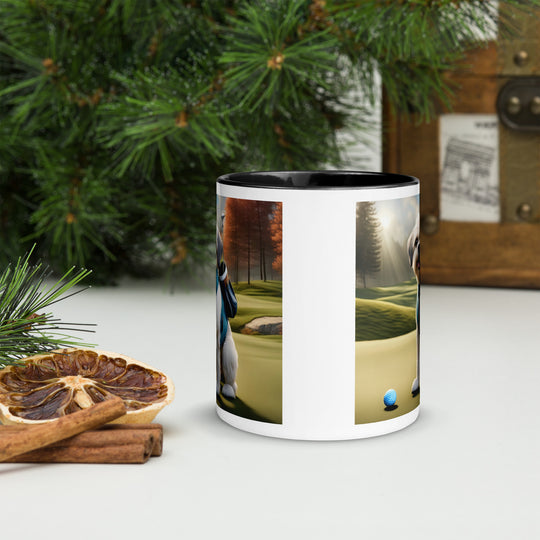 Pugapoo Golfer- Mug with Color Inside v2