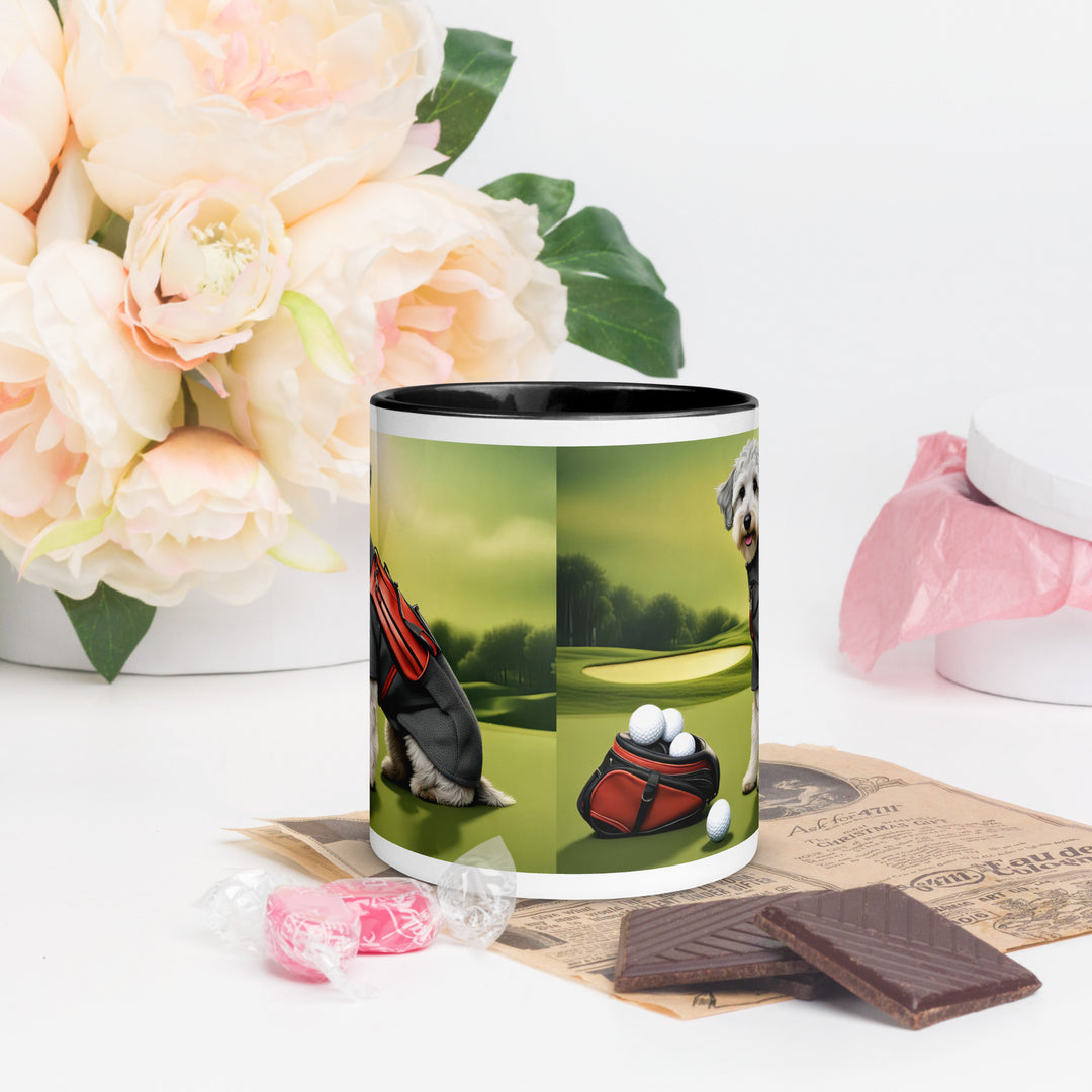 Schnoodle Golfer- Mug with Color Inside v6