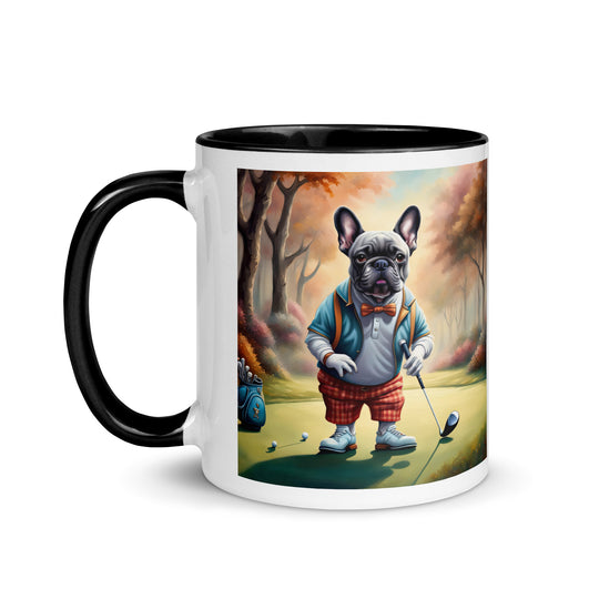 Mug with Color Inside-French Bulldog