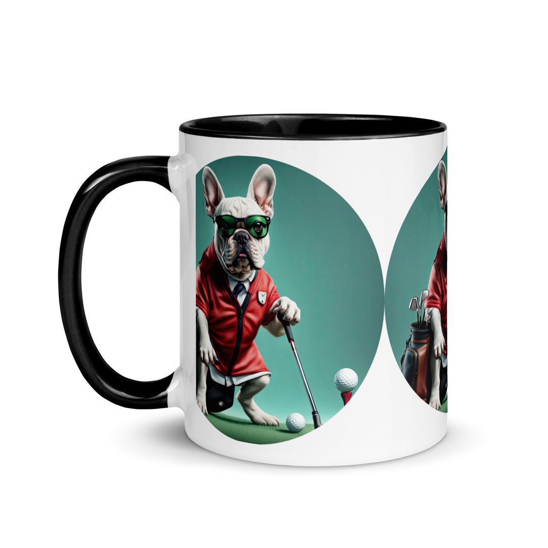 Mug with Color Inside-French Bulldog V4