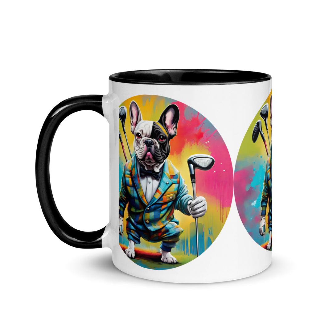 Mug with Color Inside-French Bulldog V5