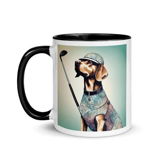 Mug with Color Inside-Labrador Retriever Golfer Labrador Retriever Golfer V18