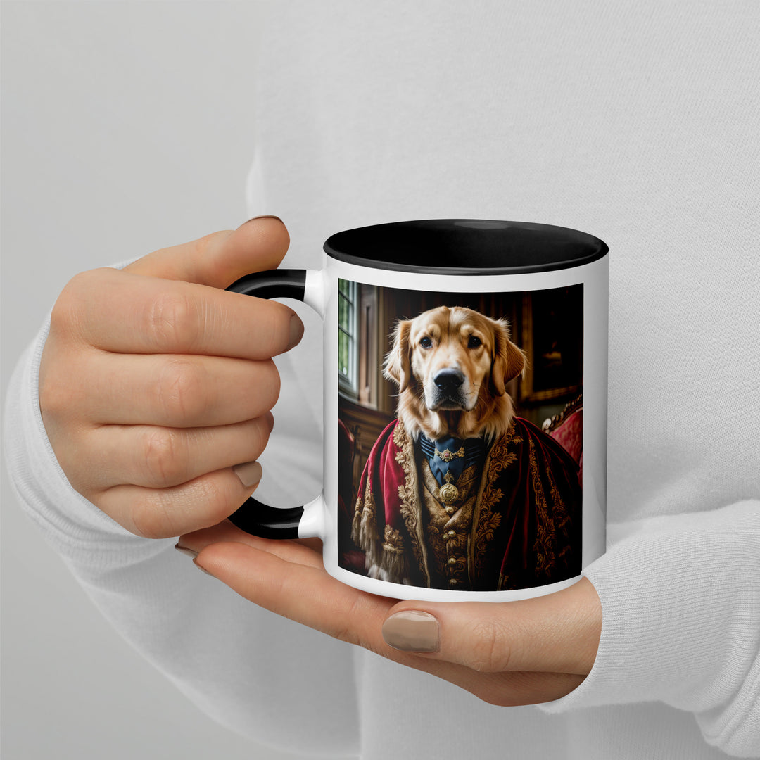 Golden Retriever- Mug with Color Inside V3