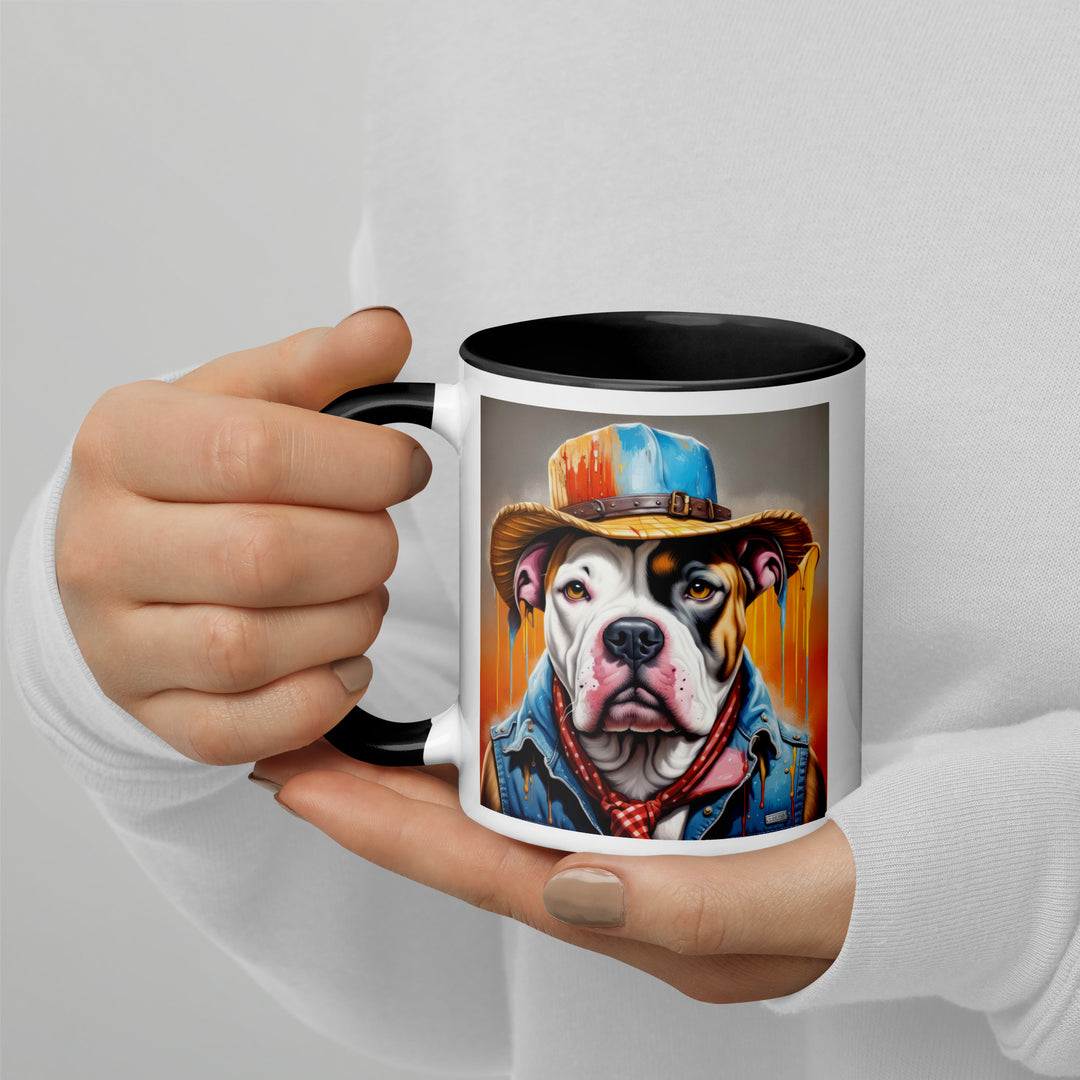 American Bulldog- Mug with Color Inside