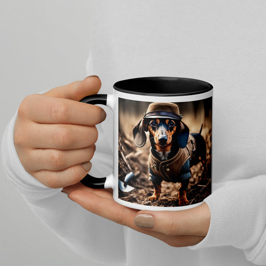 Dachshund- Mug with Color Inside