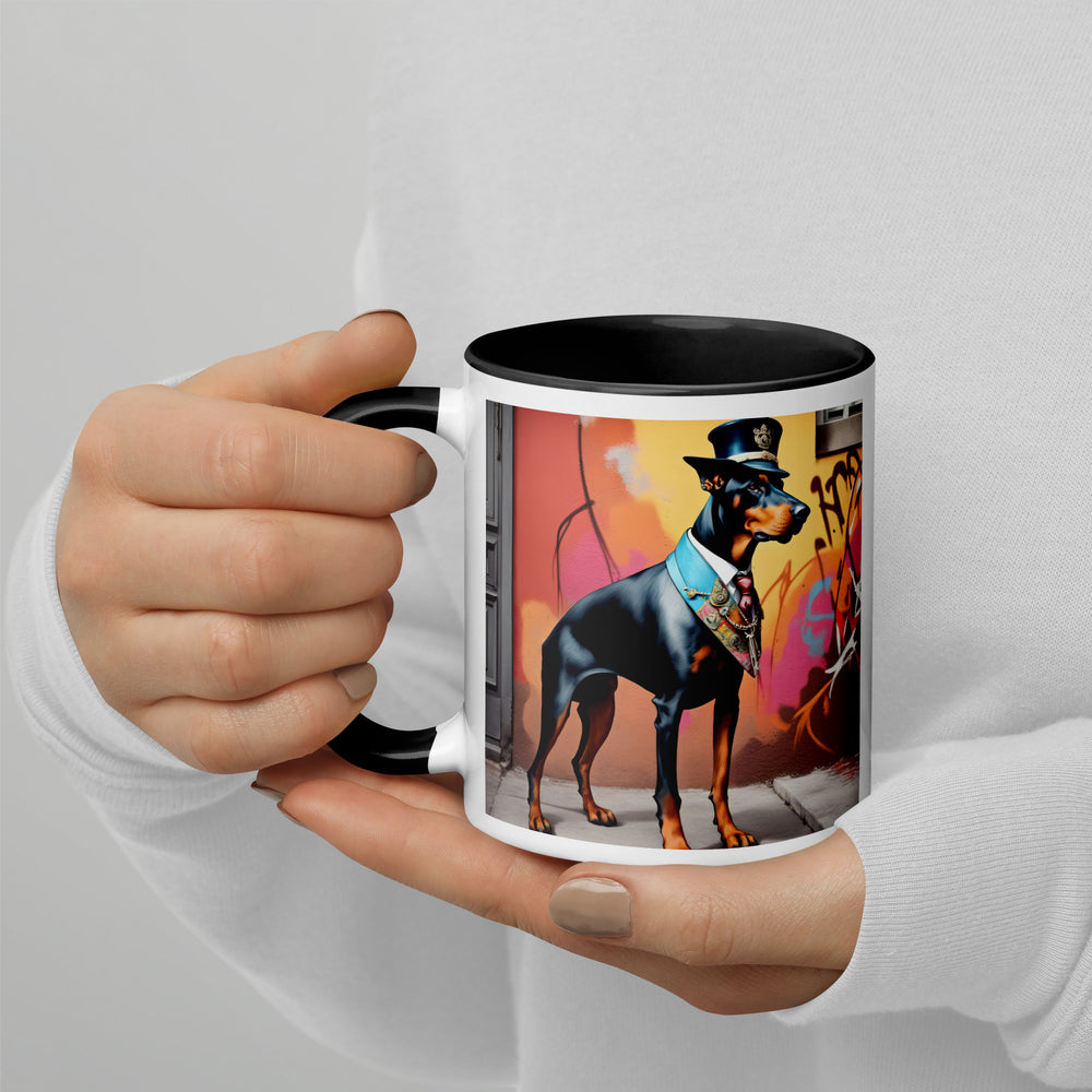 Doberman Pinscher- Mug with Color Inside