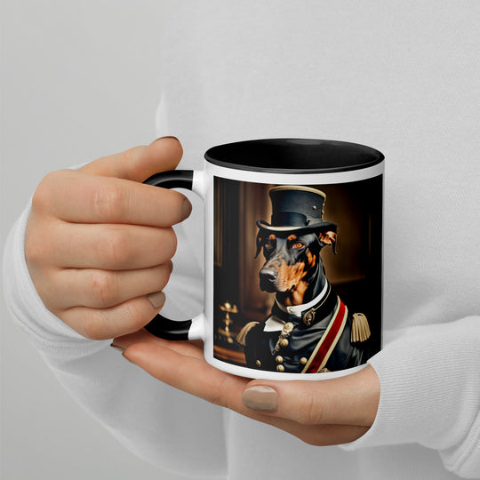 Doberman Pinscher- Mug with Color Inside v2