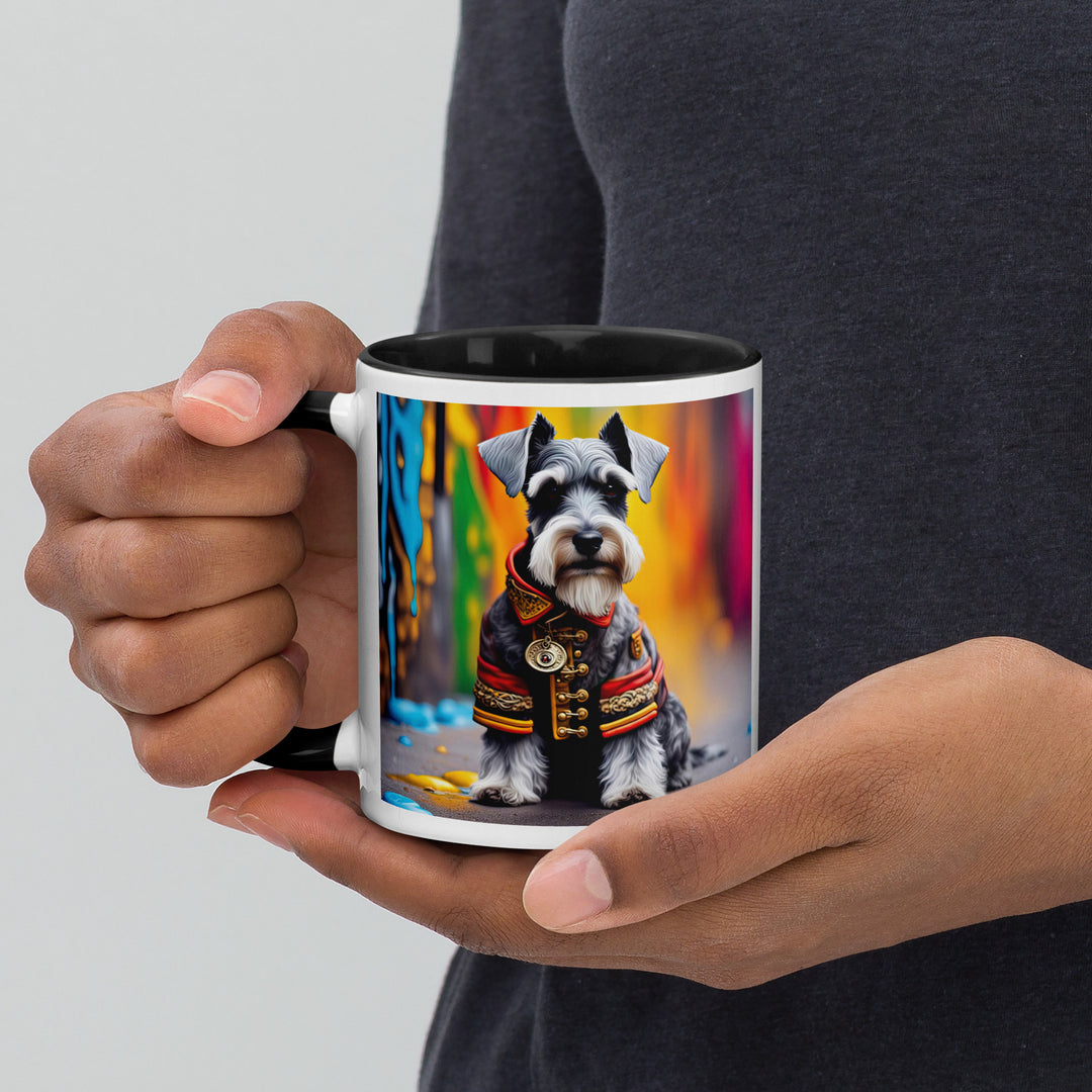 Miniature Schnauzer- Mug with Color Inside v2