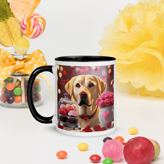 Labrador Retriever Romantic- Mug with Color Inside v2