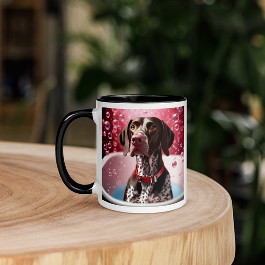 German Shorthaired Pointer Romantic- Mug with Color Inside v2