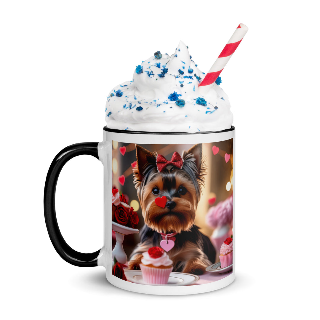 Yorkshire Terrier Romantic- Mug with Color Inside v2