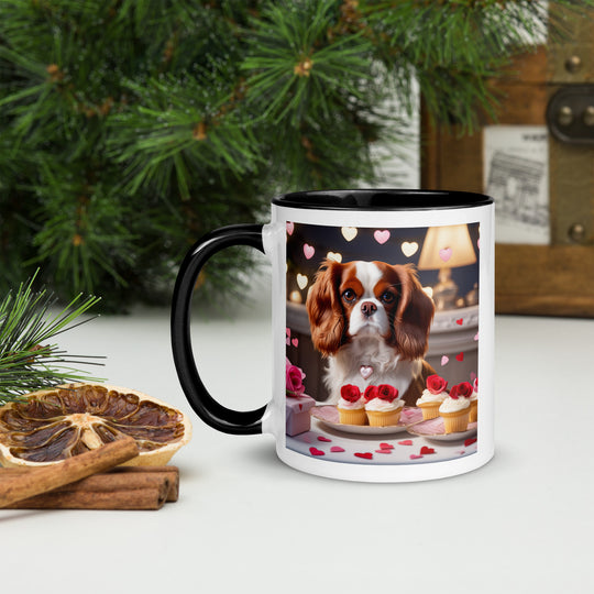 Cavalier King Charles Spaniel Romantic- Mug with Color Inside