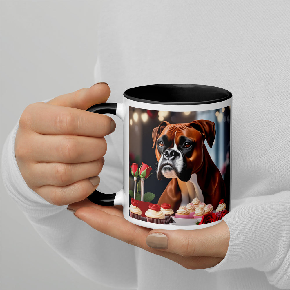 Boxer Romantic- Mug with Color Inside v3