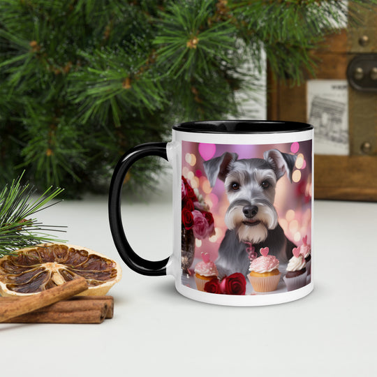 Miniature Schnauzer Romantic- Mug with Color Inside