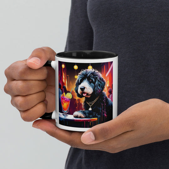 Bernedoodle General- Mug with Color Inside v4