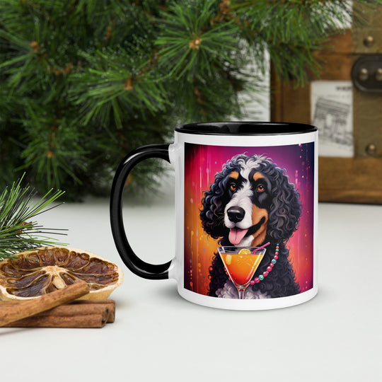 Bernedoodle General- Mug with Color Inside v6