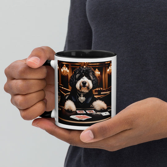 Bernedoodle General- Mug with Color Inside v7