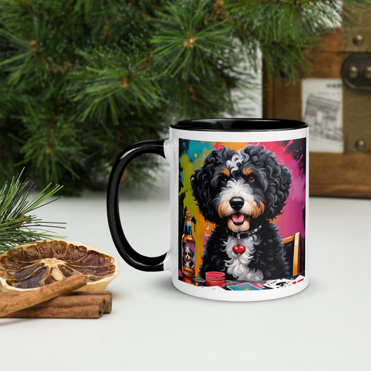 Bernedoodle General- Mug with Color Inside v10