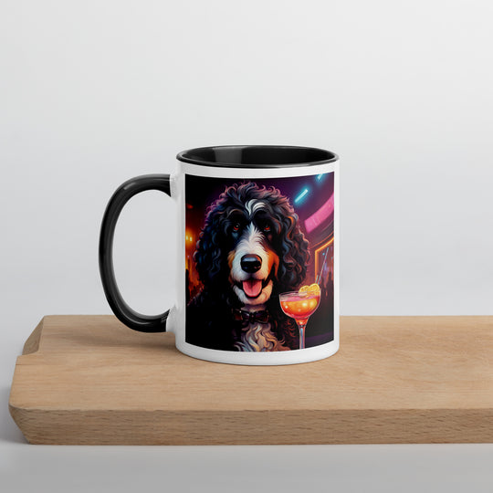 Bernedoodle General- Mug with Color Inside v12