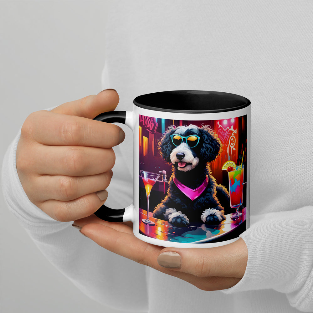 Bernedoodle General- Mug with Color Inside v17