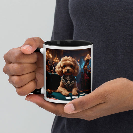 Cavapoo General- Mug with Color Inside v15