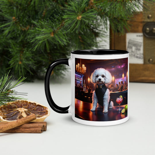 Cavapoo General- Mug with Color Inside v17