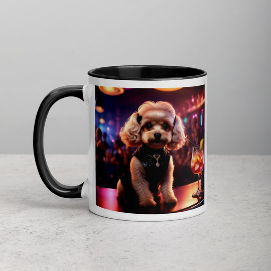 Cavapoo General- Mug with Color Inside v19