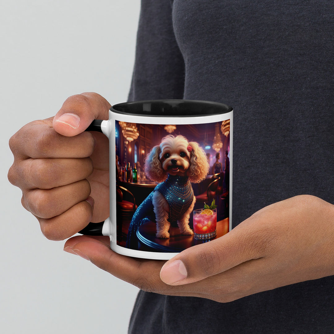 Cavapoo General- Mug with Color Inside v22