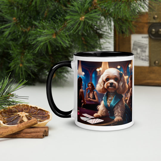 Cavapoo General- Mug with Color Inside v21