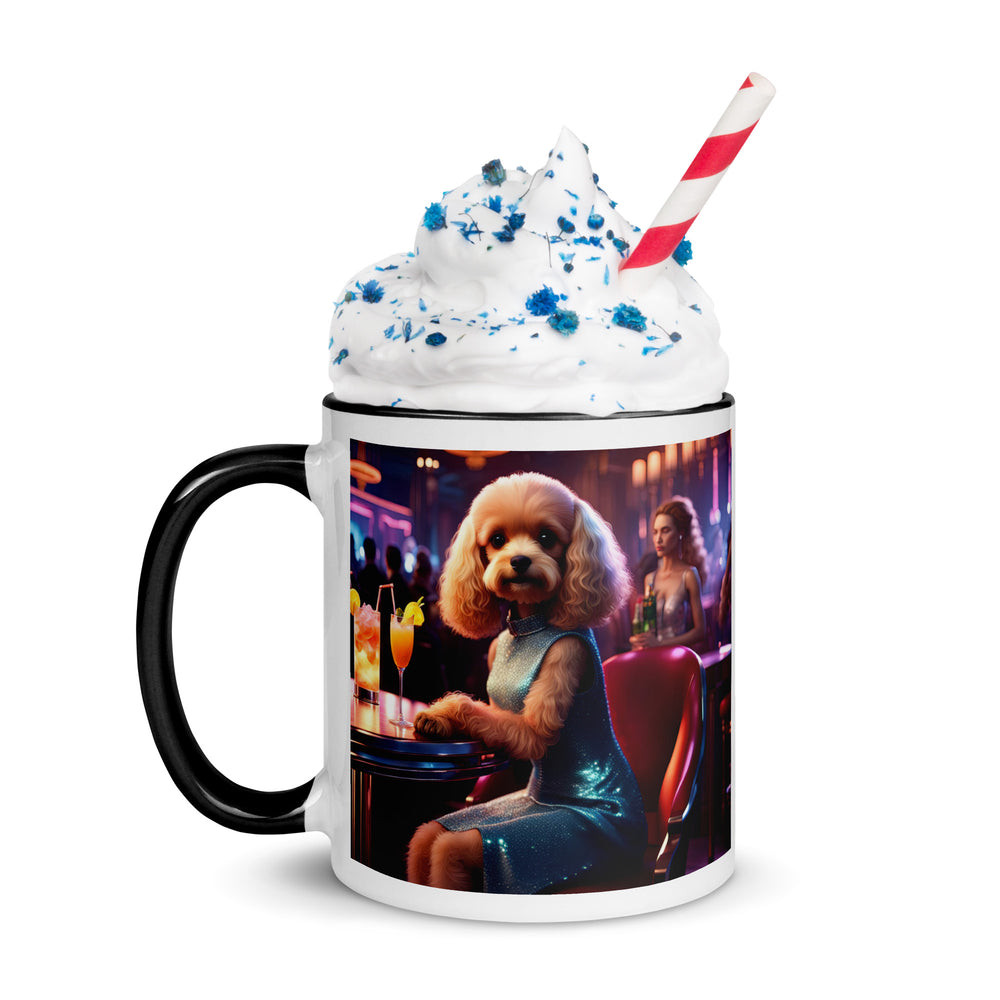 Cavapoo General- Mug with Color Inside v24