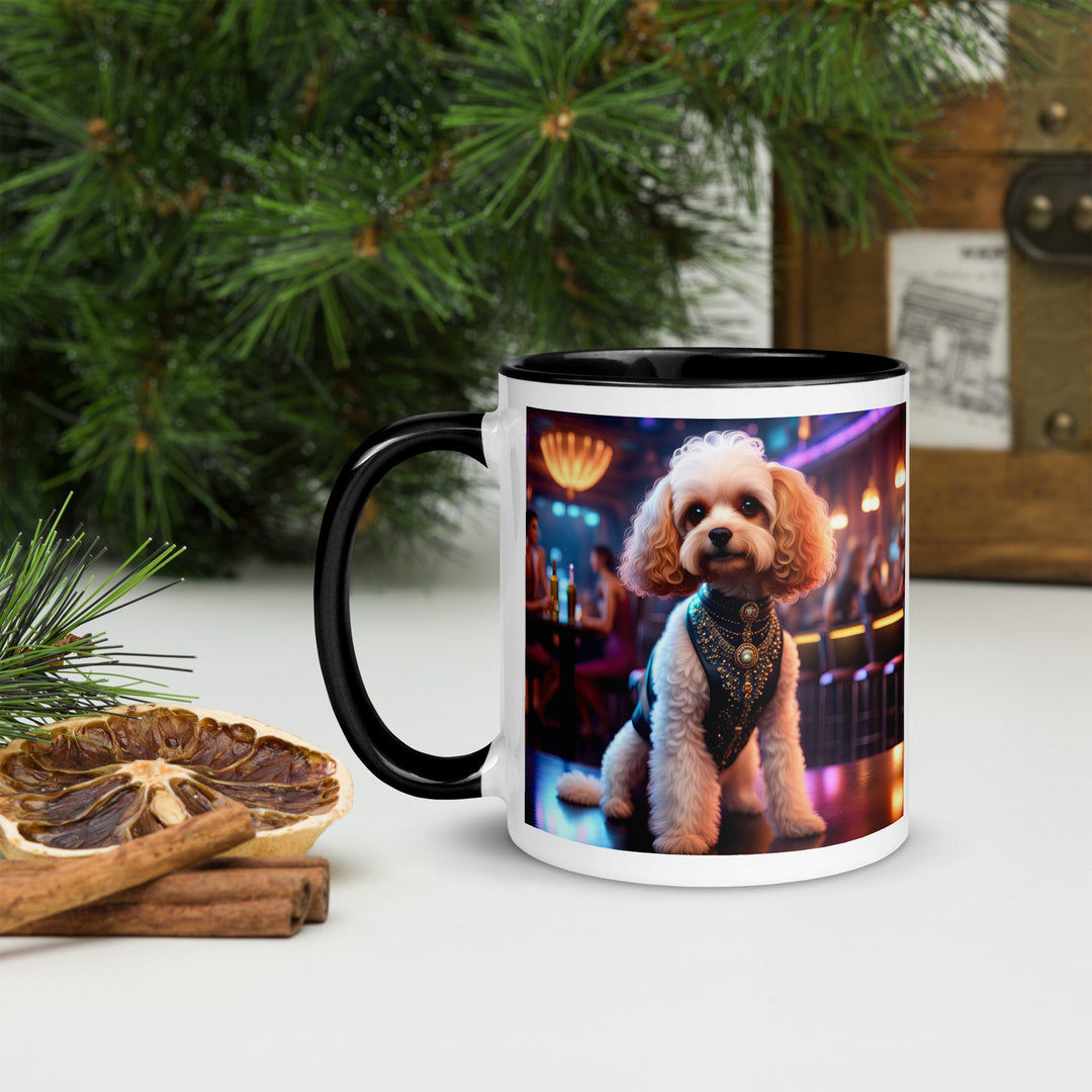 Cavapoo General- Mug with Color Inside v25