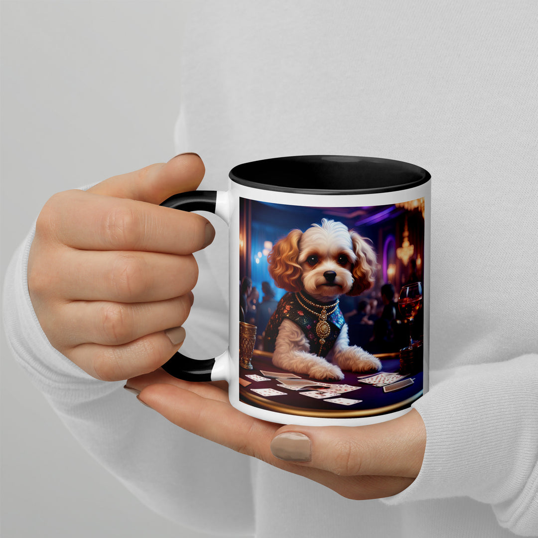 Cavapoo General- Mug with Color Inside v29