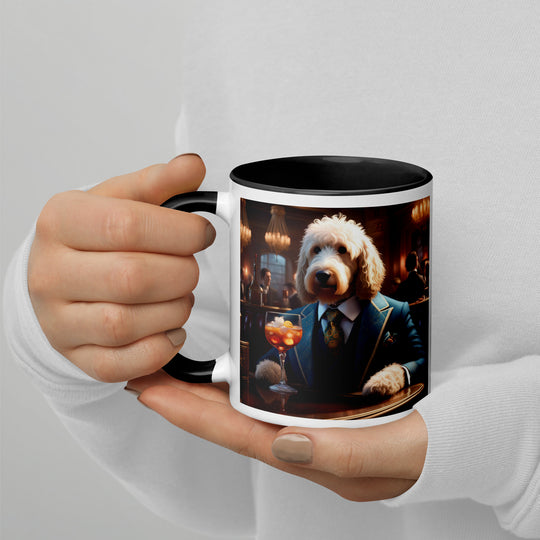 Goldendoodle- Mug with Color Inside v11