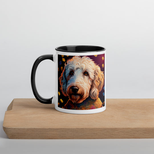 Goldendoodle- Mug with Color Inside v12