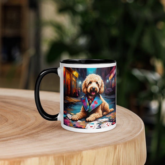 Goldendoodle- Mug with Color Inside v19