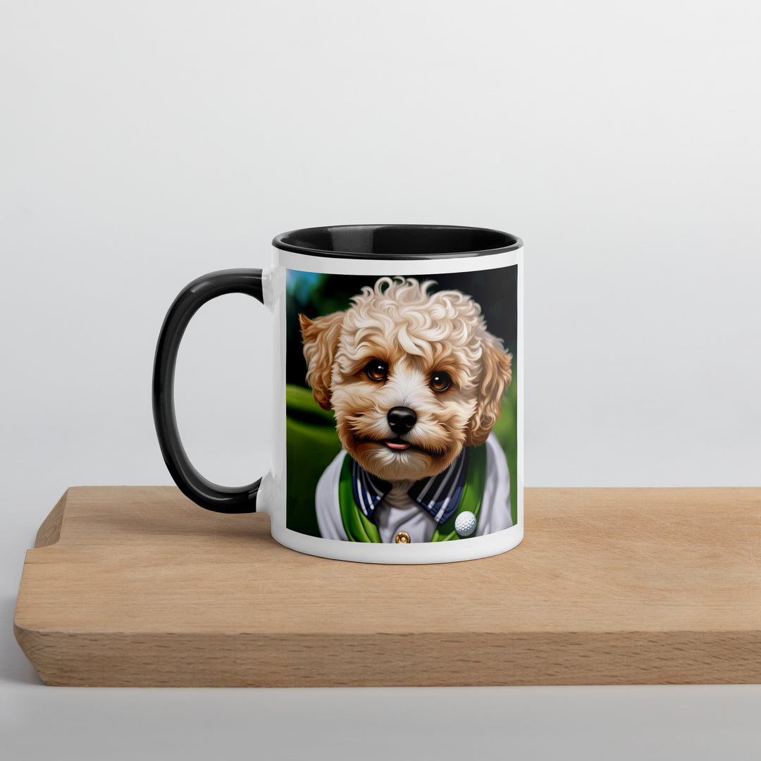 Maltipoo Golfer- Mug with Color Inside v2