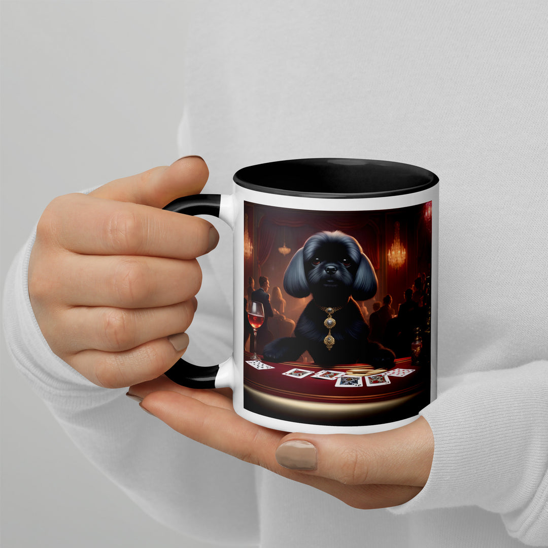 Pugapoo General- Mug with Color Inside v5